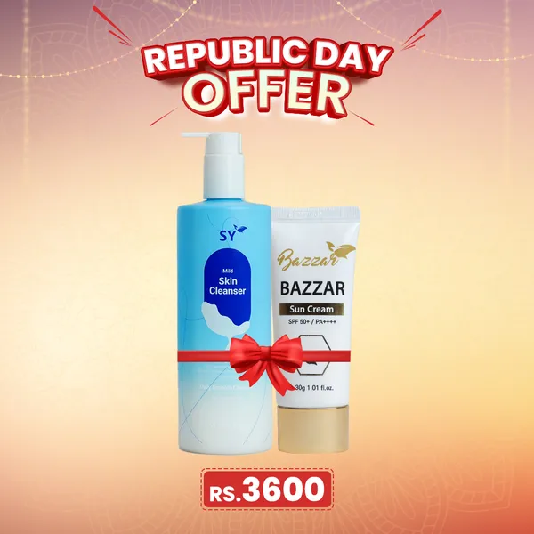 Combo of SY Bazzar Sun Cream & SY Mild Skin Cleanser